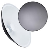 

Studio Essentials 28" High-Gloss White Beauty Dish with Grid