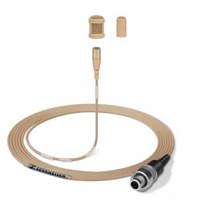 

Sennheiser MKE1 Ultra-Miniature Lavalier Mic with 3.5mm Capsule & 3-Pin Connector for ew Series Wireless, Includes MZQ222 Clip & Pouch, Beige