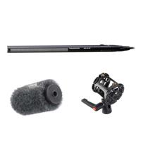 

Sennheiser MKH-416 Short Shotgun Interference Tube Microphone - Bundle With Rycote Softie Long Hair Wind Diffusion, 18cm Long with Medium Hole, Rycote Universal Shotgun Mount for Cameras and Boom Poles