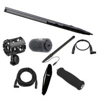 

Sennheiser MKH-416 Short Shotgun Interference Tube Microphone - Bundle With H&A 4-Point Universal Shock Mount, Rycote Softie Long Hair Wind Diffusion, K-Tek 2in-8ft.9in Traveler Avalon Pole, Cables, More