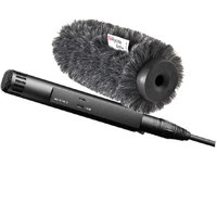 

Sennheiser MKH 50P48 Wind Bundle Consists Of MKH 50P48 Wired Super-Cardioid Condenser Studio Microphone, Rycote Softie Long Hair Wind Diffusion 5cm Long with Large Hole