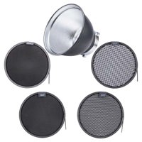 

Studio Essentials Standard 7" Reflector and 4-Honeycomb Grid Bundle