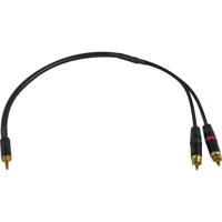 

Sescom 18" 3.5mm TRS to RCA with 43dB Pad DSLR Attenuating Line to Mic Level Cable