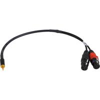 

Sescom 18" 3.5mm TRS to XLR with 43dB Pad DSLR Attenuating Line to Mic Level Cable