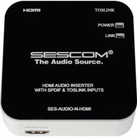 

Sescom L/R RCA Analog Audio & TOSLINK to HDMI Audio Inserter