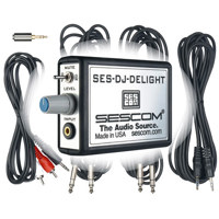 

Sescom SES-DJ-DELIGHT ProAudio Portable Audio Interface Control 3.5mm Mini Jack Input & 1/4" Bal. Audio Outputs
