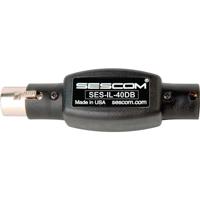

Sescom SES-IL-40DB -40dB XLR Male to XLR Female In Line Attenuator