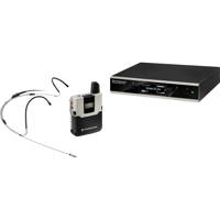 

Sennheiser SL HEADMIC SET DW-4-US C Head Mic Set, Includes SL Headmic 1 Headworn Microphone, SL Bodypack DW Transmitter, SL Rack Receiver DW, GA 4 Rackmount Kit and Pouch
