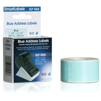 

Seiko Instruments SLP-1BLB 1-1/8x3-1/2" Address Labels, Blue, 130 Pack