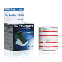 

Seiko Instruments SLP-FLR 0.56x3.43" File Folder Label, Red
