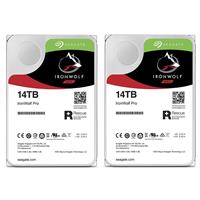 

Seagate 2 Pack IronWolf Pro 14TB NAS Internal Hard Drive - CMR 3.5" SATA 6Gbps, 7200 RPM, 256MB Cache, 250Mbps Data Transfer Rate