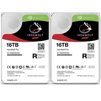 

Seagate 2 Pack IronWolf Pro 16TB NAS Internal Hard Drive - CMR 3.5" SATA 6Gbps, 7200 RPM, 256MB Cache, 250Mbps Data Transfer Rate