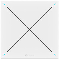 

Sennheiser TeamConnect Ceiling 2 Beamforming Microphone Array with Two Dante and One Analog Audio Output, PoE Powered