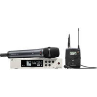 

Sennheiser ew 100 G4-ME2/835-S Wireless Combo Set with Bodypack & Handheld Transmitter, ME 2 Lav Mic, A1: 470 - 516 MHz