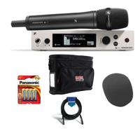 

Sennheiser ew 500-G4-945 Wireless Vocal Set with Handheld Transmitter, MMD 945-1 Microphone Head, AW+: 470 - 558 MHz - Bundle With Gator Cases GM-1W Wireless System Bag, On-Stage ASWS58 Foam Windscreen, More