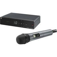 

Sennheiser XSW 1-825-A Wireless Vocal Set, Includes SKM 825-XSW Handheld Transmitter with e825 Cardioid Dynamic Capsule, MZQ 1 Microphone Clip, EM-XSW 1 Switching Diversity Receiver, Frequency Band A: 548-572MHz