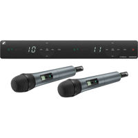 

Sennheiser Wireless Dual-Vocal Set, Includes 2x SKM 835-XSW-A Handheld Microphones and EM-XSW 1 Dual-Channel Stationary Receiver, Frequency A: 548 to 572 MHz