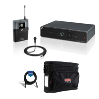 

Sennheiser XSW 1-ME2-A Wireless Set, Includes SK-XSW Bodypack Transmitter, ME2-2 Omnidirectional Lapel Mic, EM-XSW 1 Switching Receiver, Frequency Band A: 548-572MHz, With 20' XLR Mic Cable, Gator Bag