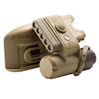 

SureFire HL1-A Dual Output LED Helmet Light, 19.2 Lumen White/2.5 Lumen Blue LED, White/Blue/IR LED, Tan