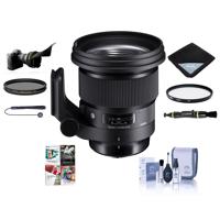 

Sigma 105mm f/1.4 DG ART HSM Lens for Canon EF - Bundle With 105mm UV Filter, 105mm CPL Filter, Flex Lens Shade, Lens Wrap, Cleaning Kit, Capleash II, Lens Cleaner, Pc Software Package