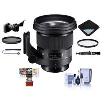 

Sigma 105mm f/1.4 DG ART HSM Lens for Canon EF - Bundle With 105mm UV Filter, 105mm CPL Filter, Flex Lens Shade, Lens Wrap, Cleaning Kit, Capleash II, Lens Cleaner, Mac Software Package