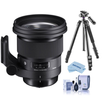 

Sigma 105mm f/1.4 DG ART HSM Lens for Leica L-mount Cameras, Black Bundle with Vanguard Alta Pro 264AT Tripod, Cleaning Kit, Cloth
