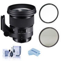 

Sigma 105mm f/1.4 DG ART HSM Lens for Nikon DSLR Cameras Bundle with Haida NanoPro CPL and Clear Filter, Cleaning Kit