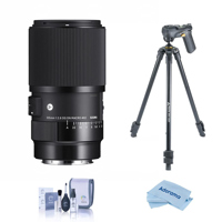 

Sigma 105mm f/2.8 DG DN ART Macro Lens for Leica L, Bundle with Vanguard Vesta 203AGH 3-Section Aluminum Tripod, Cleaning Kit, Microfiber Cloth