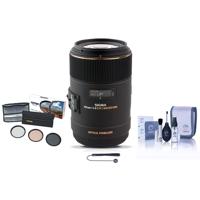 

Sigma 105mm f/2.8 EX DG OS HSM Macro Lens for Canon EF Kit, with Tiffen 62mm Photo Essentials Filter Kit, Lens Cap Leash, Professional Lens Cleaning Kit