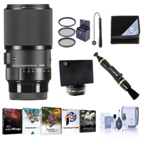 

Sigma 105mm f/2.8 DG DN ART Macro Lens for Sony E-Mount Bundle with Corel PC Software Suite, Filter Kit, Lens Wrap, Lens Shade, Cleaner, Cleaning Kit, Cap Tether
