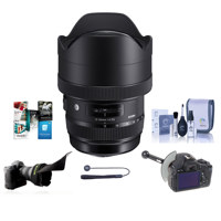 

Sigma 12-24mm f/4 DG HSM ART Super Wide-Angle Zoom Lens, for for Nikon DSLRs - Bundle With Flex Lens Shade, FocusShifter DSLR Follow Focus, Cleaning Kit, Capleash, Software Package