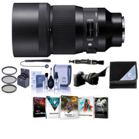 

Sigma 135mm f/1.8 DG HSM ART Lens for Leica L-mount Cameras, Black - Bundle With 82mm Filter Kit, Flex Lens Shade, Lens Wrap, Cleaning Kit, Capleash II, Cleaner, PC Software Package