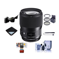 

Sigma 135mm f/1.8 DG HSM ART Lens for Sony E-mount Cameras, Black - Bundle With 82mm Filter Kit, Flex Lens Shade, Cleaning Kit, Lens Wrap, Capleash II, Mac Software Package