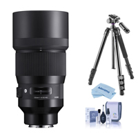 

Sigma 135mm f/1.8 DG HSM IF ART Lens for Sony E-mount Cameras - Bundle With Vanguard Alta Pro 264AT Tripod and TBH-100 Head with Arca-Swiss Type QR Plate, Cleaning Kit, Microfiber Cloth