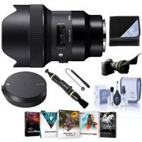 

Sigma 14mm f/1.8 DG HSM ART Lens for Leica L Mount Cameras, Black Bundle with Sigma UD-11 USB Dock, Wrap, Flex Shade, Corel PC Software Suite and Accessories