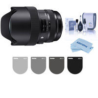 

Sigma 14-24mm f/2.8 DG HSM ART Wide-Angle Zoom Lens, for Canon EF - With Haida Rear Lens ND Filter Kit for Sigma 14-24mm, Cleaning Kit, Microfiber Cloth
