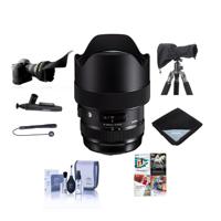 

Sigma 14-24mm f/2.8 DG HSM ART Wide-Angle Zoom Lens For Nikon DSLR Cameras - Bundle With Lens Wrap, LensCoat RainCoat Rain Sleeve Black, Cleaning Kit, Flex Lens Shade, PC Software Package, And More