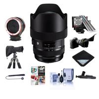 

Sigma 14-24mm f/2.8 DG HSM ART Wide-Angle Zoom Lens for Nikon DSLR Cameras - Bundle With LensCoat RainCoat Rain Sleeve Black, LensAlign MkII Focus Calibration, Peak Lens Changing Kit Adapter, And More