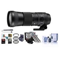 

Sigma 150-600mm F5-6.3 DG OS HSM "Contemporary" Lens for Nikon - Bundle w/LensAlign MkII Focus Calibration System, Cleaning Kit, Lens Cap Leash, 95mm Filter Kit, Pro Software Package