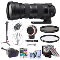 

Sigma 150-600mm F5-6.3 DG OS HSM Sport Lens for Canon EF - Bundle w/LensAlign MkII Focus Calibration System, 4-Section Aluminum Monopod, Peak Lens Changing Kit Adapter, FocusShifter, And More