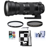 

Sigma 150-600mm F5-6.3 DG OS HSM Sport Lens for Nikon Cameras - Bundle w/LensAlign MkII Focus Calibration System, UV Filter, Cleaning Kit, Lens Cap Leash, CPL Filter, PC Software Package