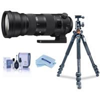 

Sigma 150-600mm F5-6.3 DG OS HSM Sport Lens for Nikon DSLR Cameras - Bundle With Vanguard Alta Pro 264AT Tripod and TBH-100 Head with Arca-Swiss Type QR Plate, Cleaning Kit, MicroFiber Cloth