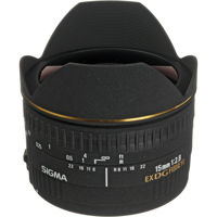 

Sigma 15mm f/2.8 EX DG AutoFocus Diagonal Fish-Eye Lens with Hood & Gel Holder for Sigma DSLR Cameras - USA Warranty