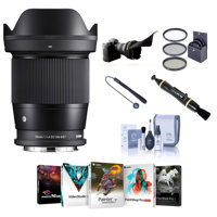 

Sigma 16mm f/1.4 DC DN Contemporary Lens for Leica L - Bundle with Free Accessories & PC Software Suite