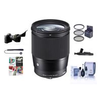

Sigma 16mm f/1.4 DC DN Contemporary Lens for Sony E - Bundle with Free Accessories & PC Software Suite