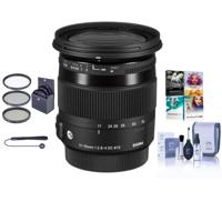 

Sigma 17-70mm f/2.8-4 DC Macro OS HSM Lens for Canon EF - USA Warranty - BUNDLE with 72mm Filter Kit (UV/CPL/ND), Cap Leash, Cleaning Kit, Pc Software Package