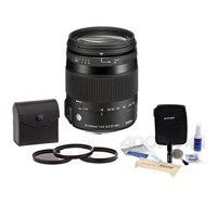 

Sigma 18-200mm f/3.5-6.3 DC Macro OS HSM Lens for Canon EF - Bundle with 62mm Filter Kit, Cleaning Kit