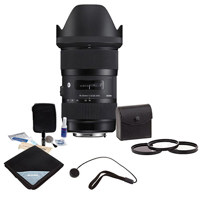 

Sigma 18-35mm F/1.8 DC HSM ART Lens for Sigma DSLR Cameras - USA Warranty - Bundle with 72mm Filter Kit (UV/CPL/ND2), Cleaning Kit, Cap Leash, Lens Wrap