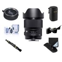 

Sigma 20mm f/1.4 DG HSM ART Lens for Canon EF - Bundle With Flex Lens Shade, Lens Wrap (19x19), Lens Pouch, Cleaning Kit, Cleaner
