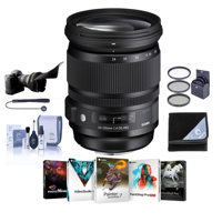 

Sigma 24-105mm f/4.0 DG OS HSM ART Lens for Nikon DSLR Cameras, USA Warranty - Bundle - 82mm Filter Kit (UV/CPL/ND2), Flex Lens Shade, Lens Shade, Cap Tether, Cleaning Kit, Pc Software Package